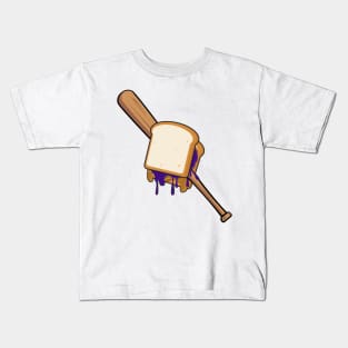 Peanut Butter Jelly With a Baseball Bat Kids T-Shirt